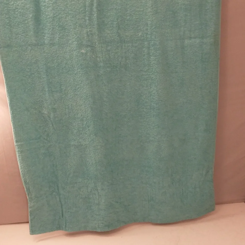 Wild 50s Beach Towel Calico Nymph On Aqua Terry Pockets 1 Zip w Tag Unused 66x36